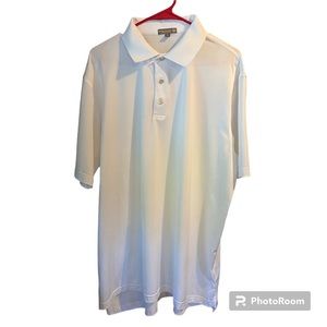 Peter Millar Men’s XL Summer Comfort White Polo Shirt